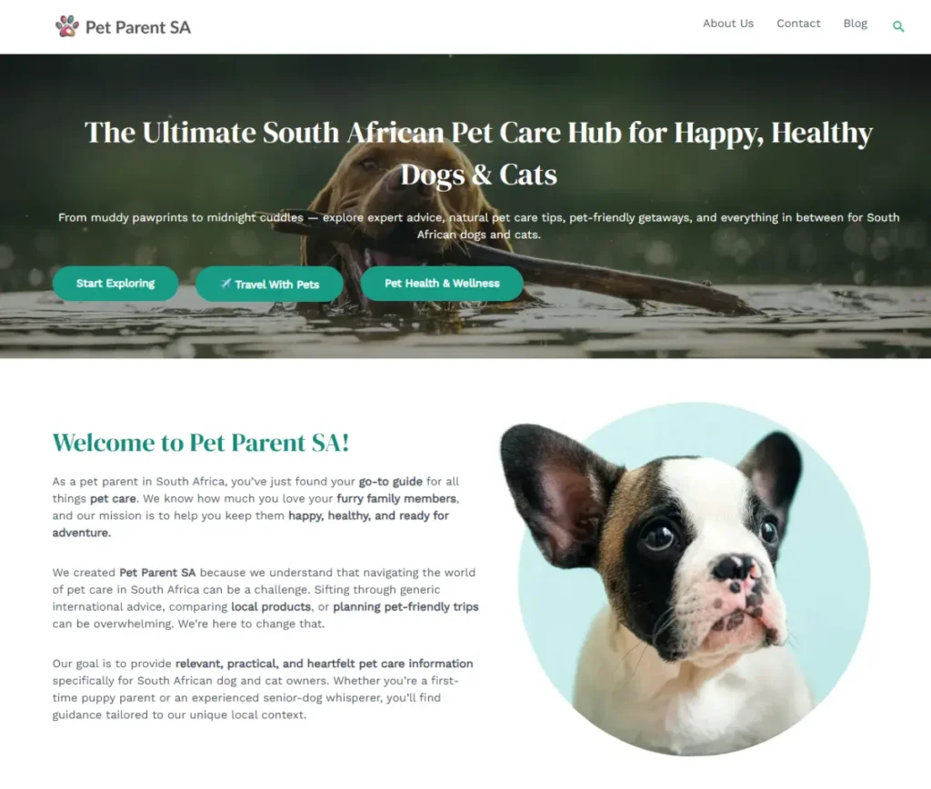 PetParentSA Website