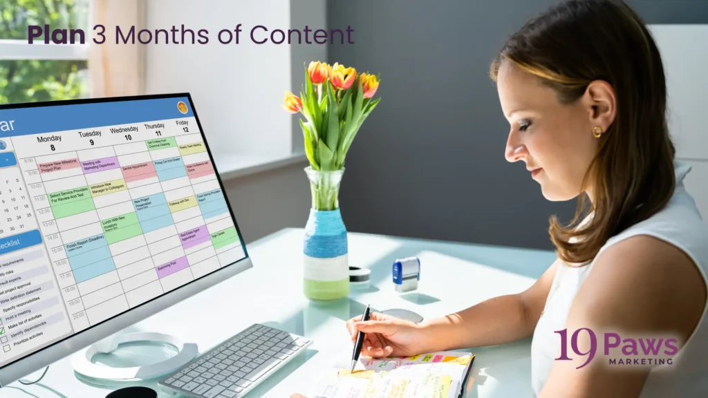 19 Paws Marketing - Content Calendar
